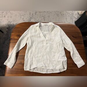 Zara White Blouse